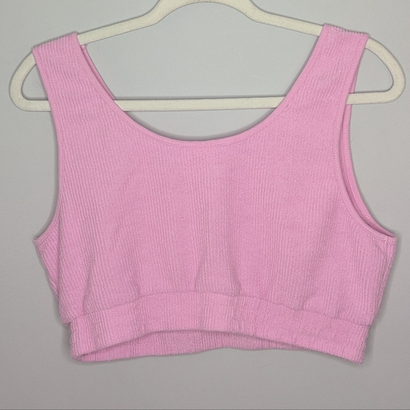 Hello Kitty and Friends Dancing Cropped Tank Top pink woman's Large - Picture 4 of 5